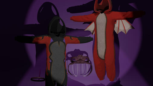 Gigi2K's multiple assets, Customs Onesie and Assets